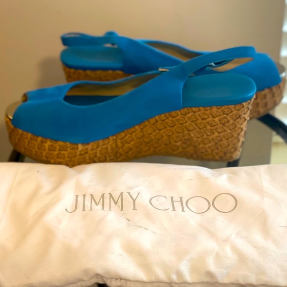 Authentic Jimmy Choo wedge platforms - Picture 3 of 5